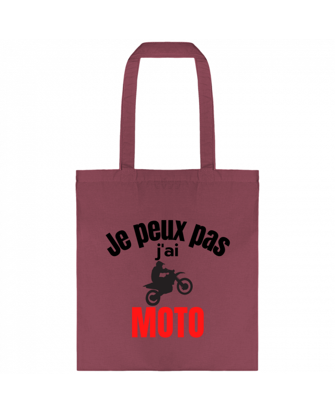 Tote-bag Je peux pas,j'ai moto par Anastasia
