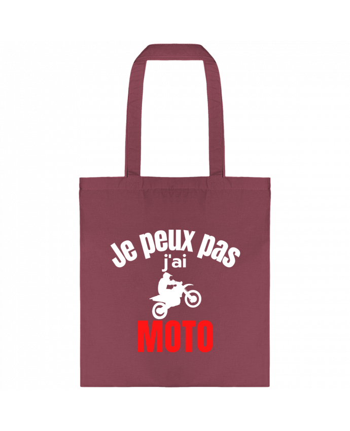 Tote-bag Je peux pas,j'ai moto par Anastasia