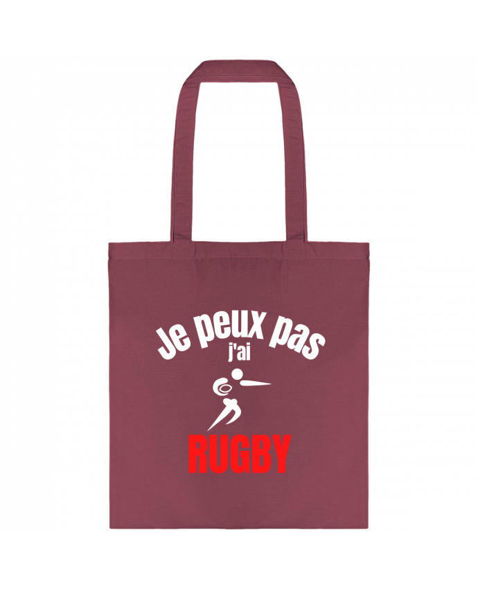 Tote-bag Je peux pas,j'ai rugby par Anastasia