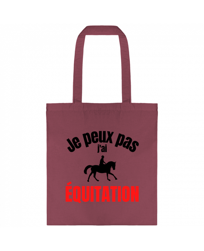 Tote-bag Je peux pas,j'ai équitation par Anastasia