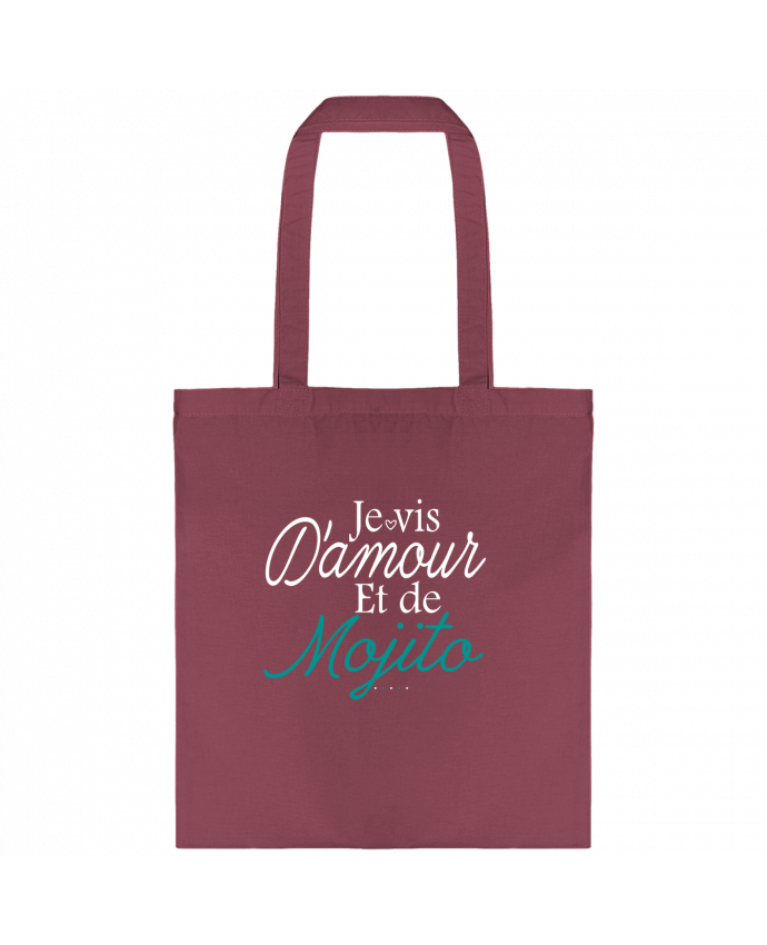 Tote-bag Je vis d'amour et de Mojito par Ladies