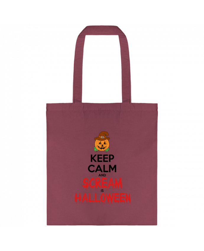 Tote-bag Keep Calm and Scream is Halloween par Happinessontheroad
