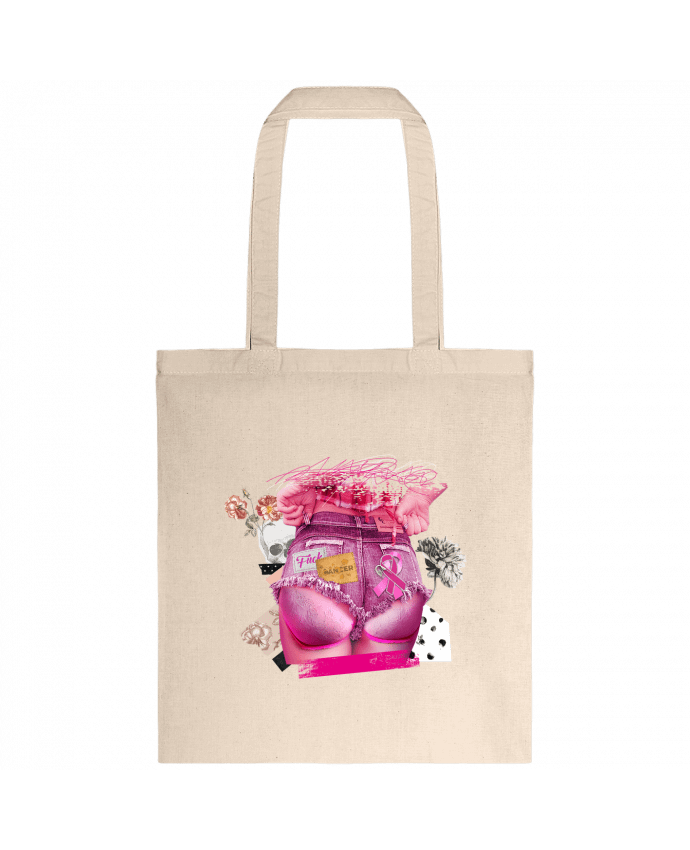 Tote-bag Octobre Rose, Fuck Cancer par Nanoushka