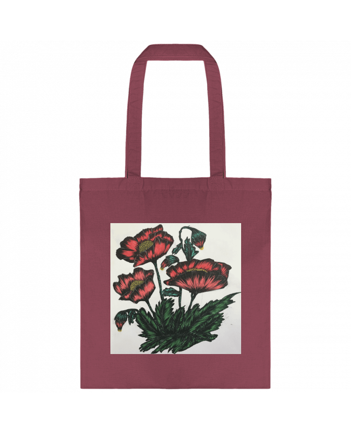 Tote-bag flowers par Kaoutar fashiondesigner
