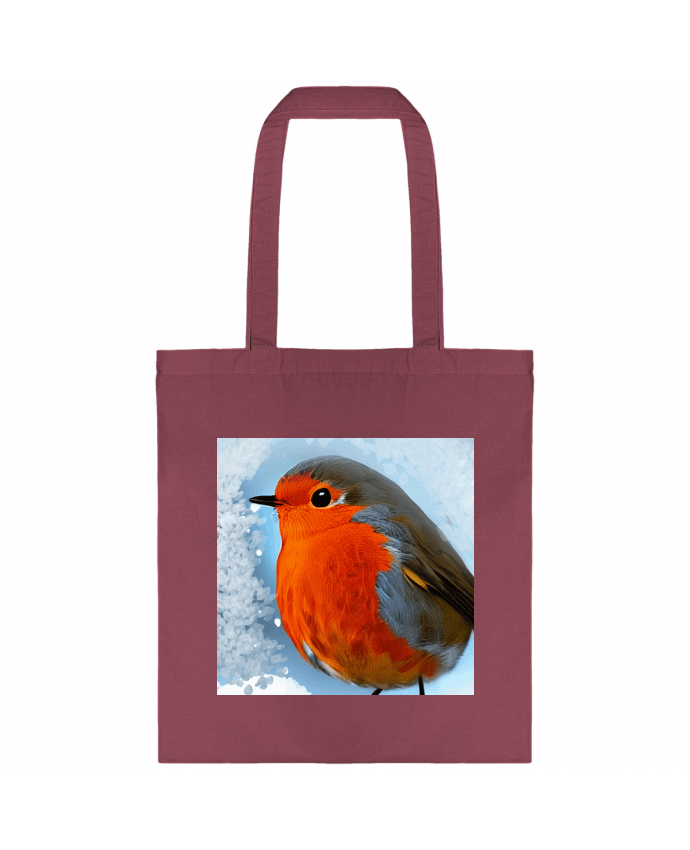 Tote-bag Rouge gorge par Les Caprices de Filles