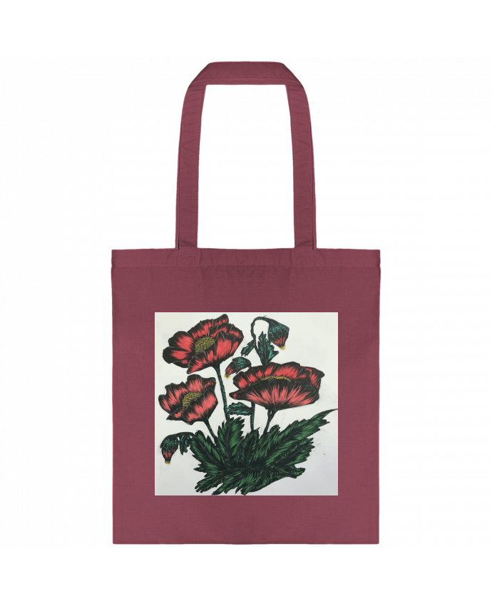 Tote-bag flowers par Kaoutar fashiondesigner