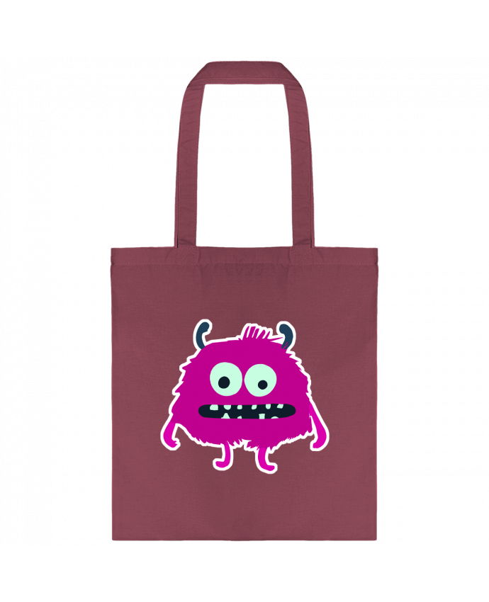 Tote-bag Monstre rose par justsayin