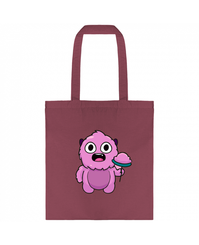 Tote-bag Mignon monstre rose par justsayin