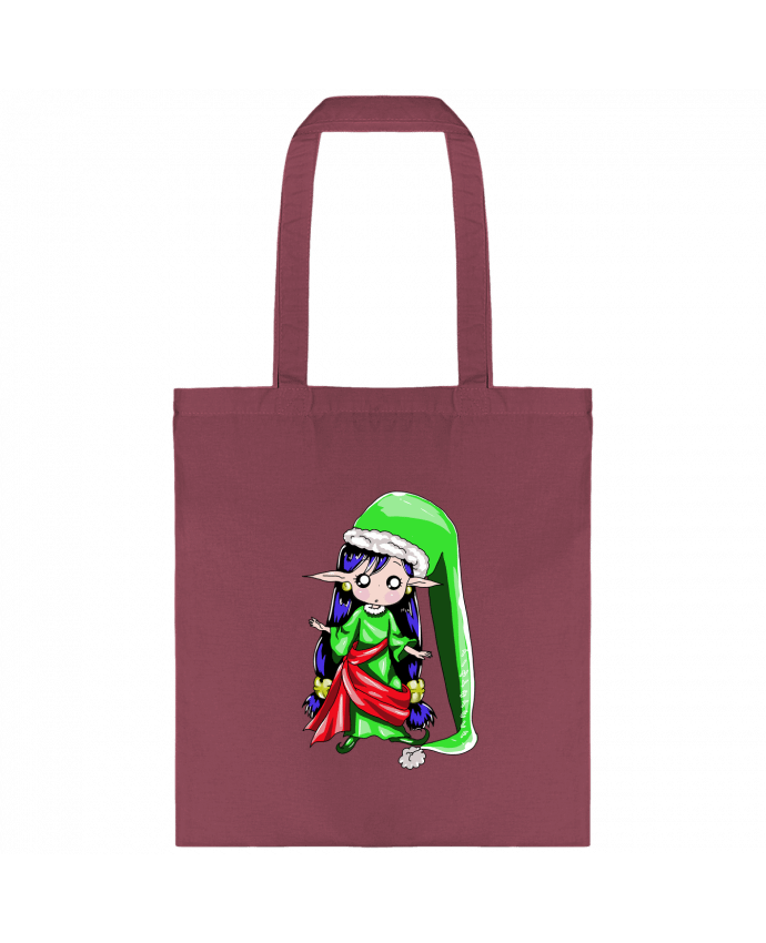 Tote-bag elfe de noel par Tinystelf