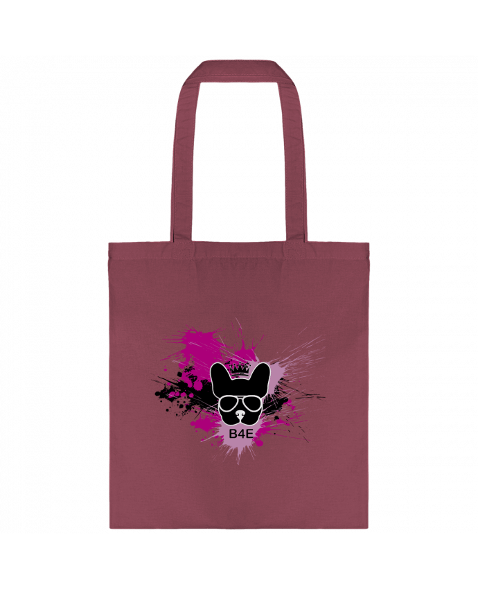 Tote-bag Bouledogue rose peinture par Toncadeauperso