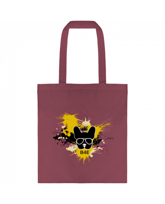 Tote-bag Bouledogue Français jaune peinture par Toncadeauperso
