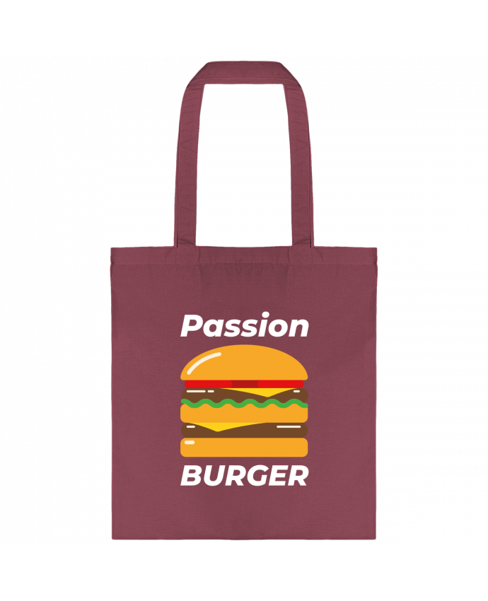Tote-bag Passion burger par Mademoiselle Polly
