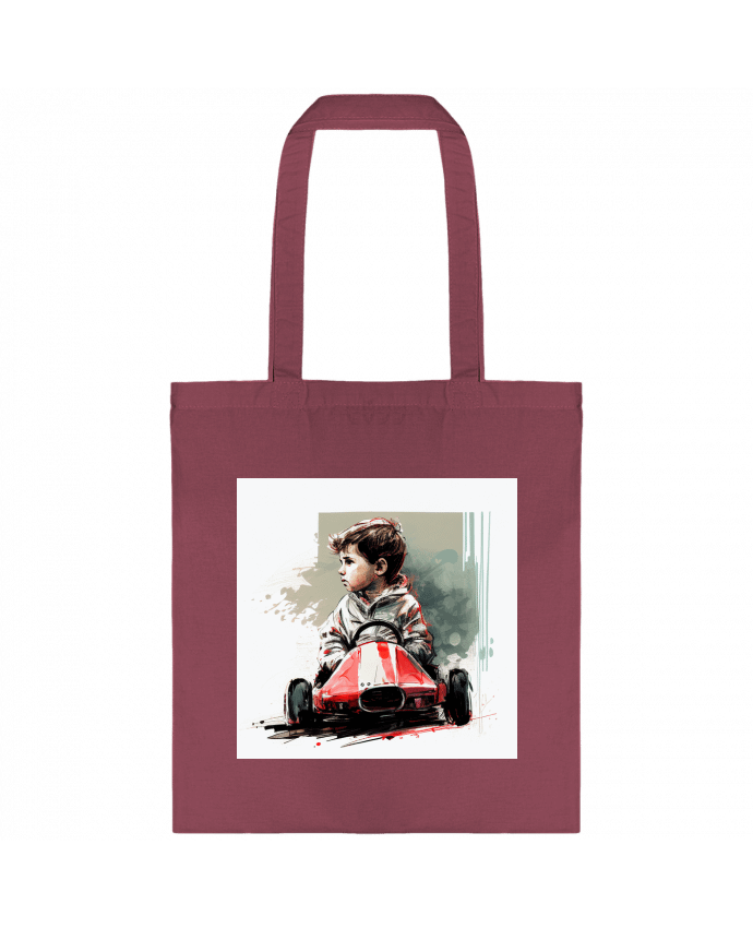 Tote-bag Garçon course voiture par Louis_Designs