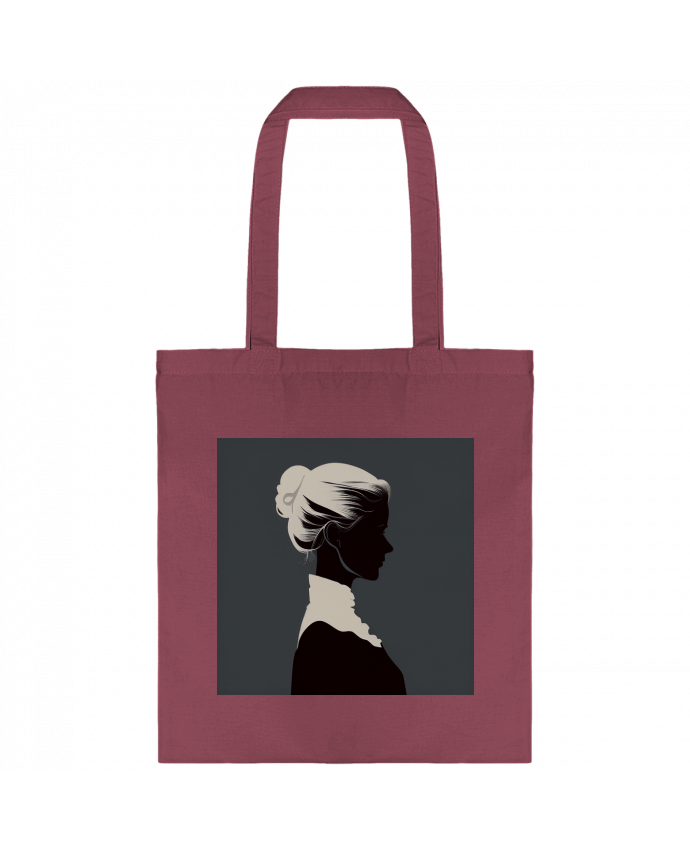 Bolsa de Tela de Algodón Profil Femme por Louis_Designs