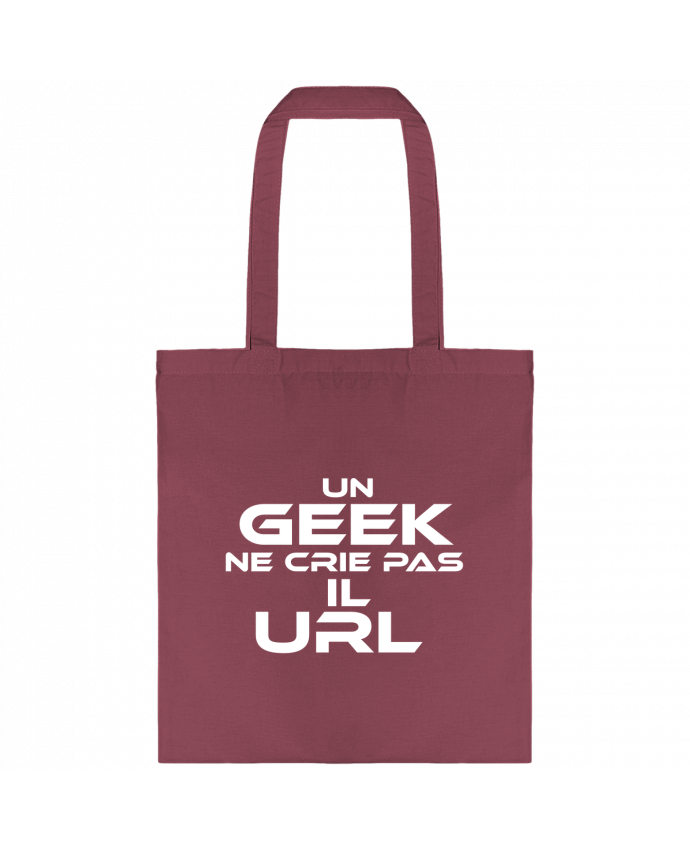Tote-bag un geek il ne crie pas il url noir par                               