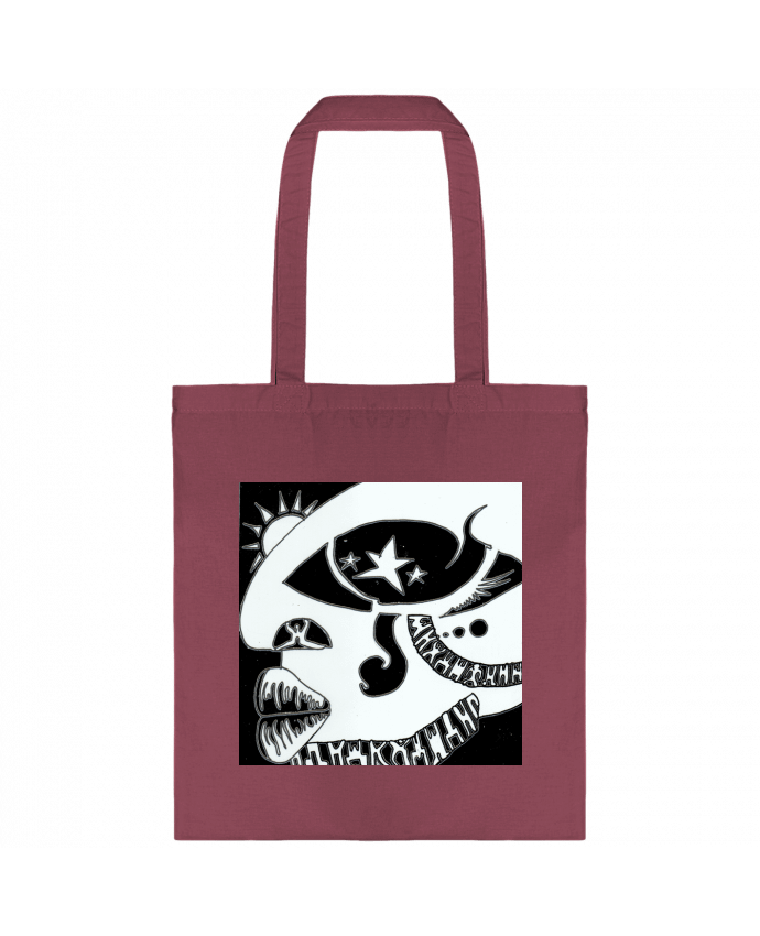 Tote-bag Larme Noire par Mélina 