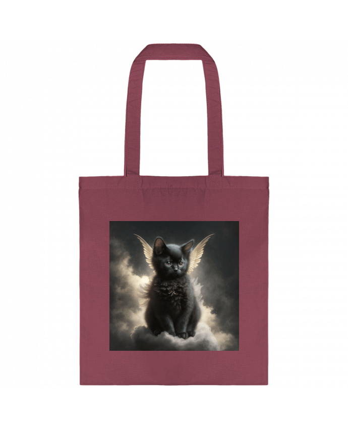 Tote-bag Chat Noir Ange par NewDesignPhoto