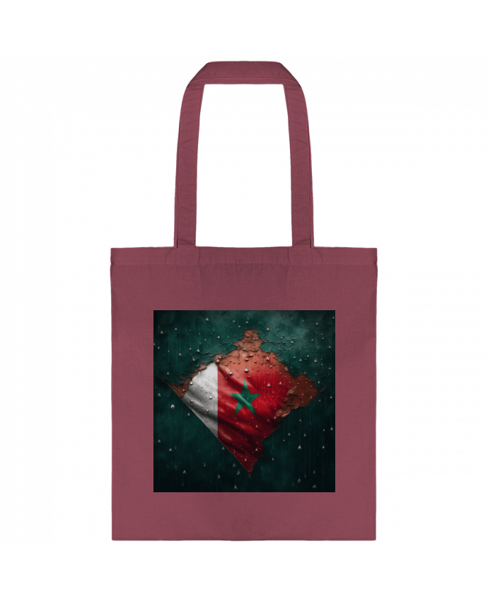 Tote-bag Drapeau Maroc sous la Pluie par NewDesignPhoto