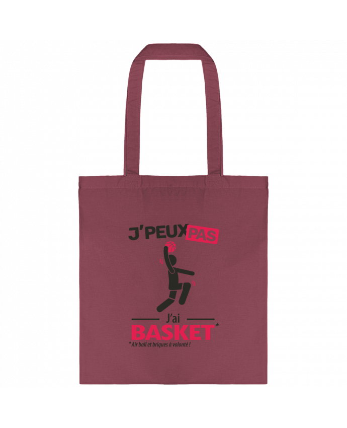 Tote-bag Je peux pas j'ai basket ! par LilouZen