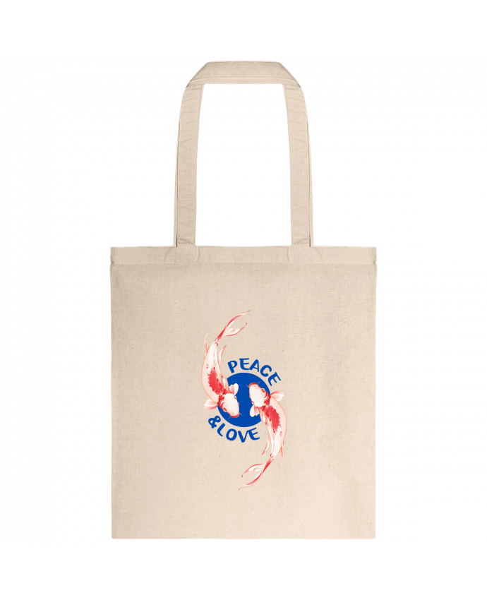 Tote-bag Peace and Love. par TEESIGN