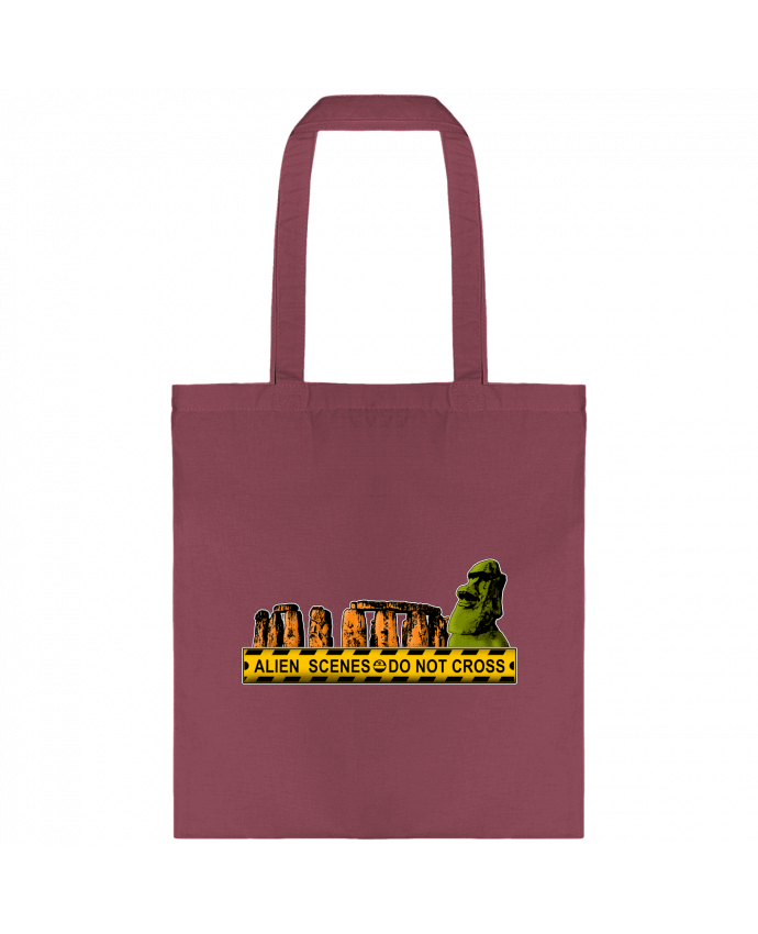 Tote-bag Alien Scenes - Moaï et Stonehenge par Geronimo Gorilla SylverBack