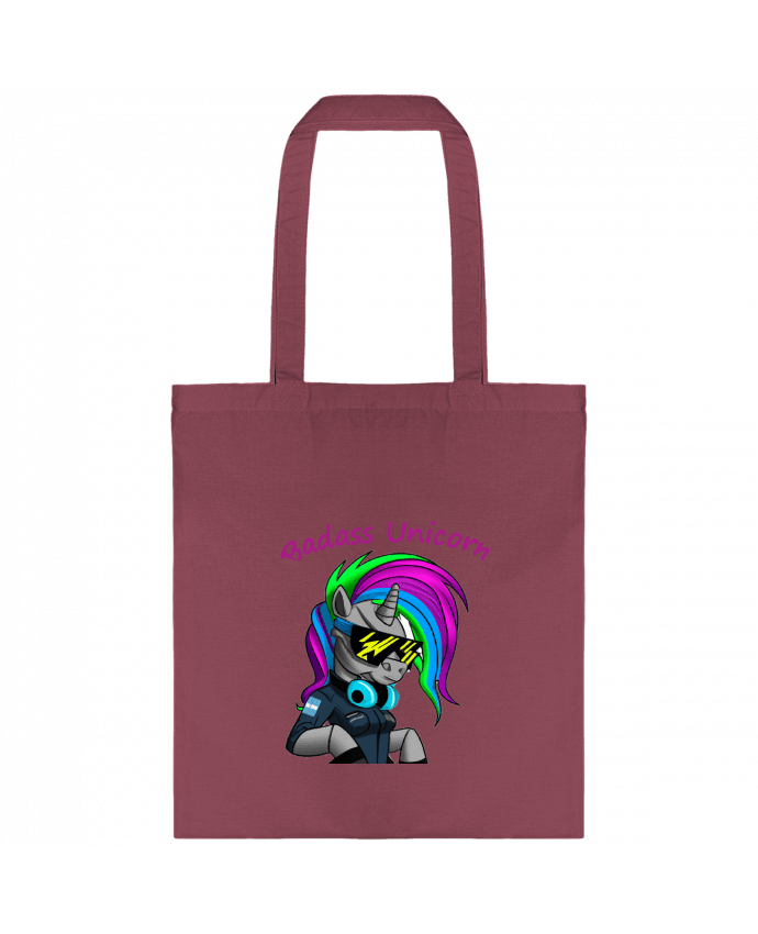 Tote-bag Licorne Cyberpunk Badass par Le monde des licornes