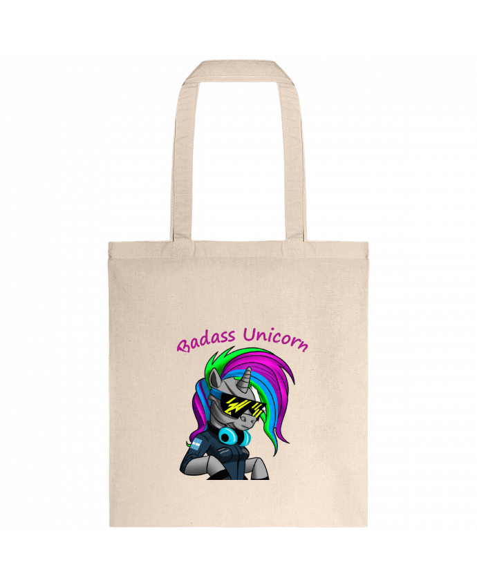 Tote-bag Licorne Cyberpunk Badass par Le monde des licornes