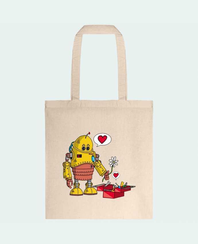 Tote-bag Le robot amoureux par LAGUENY