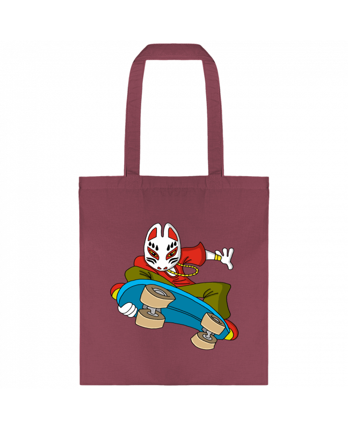 Tote-bag Renard étrange en skateboard par LAGUENY