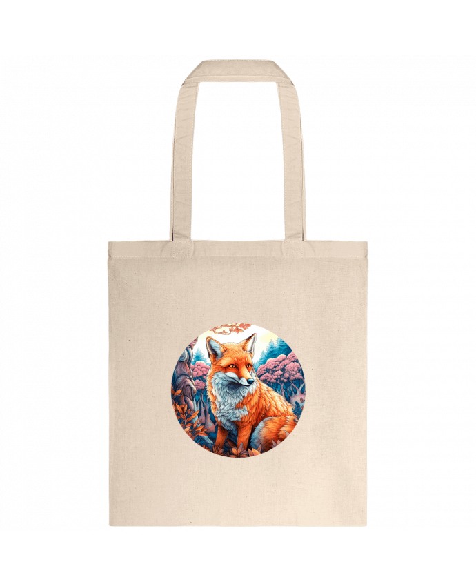 Tote-bag loup coloré par EliseDesign