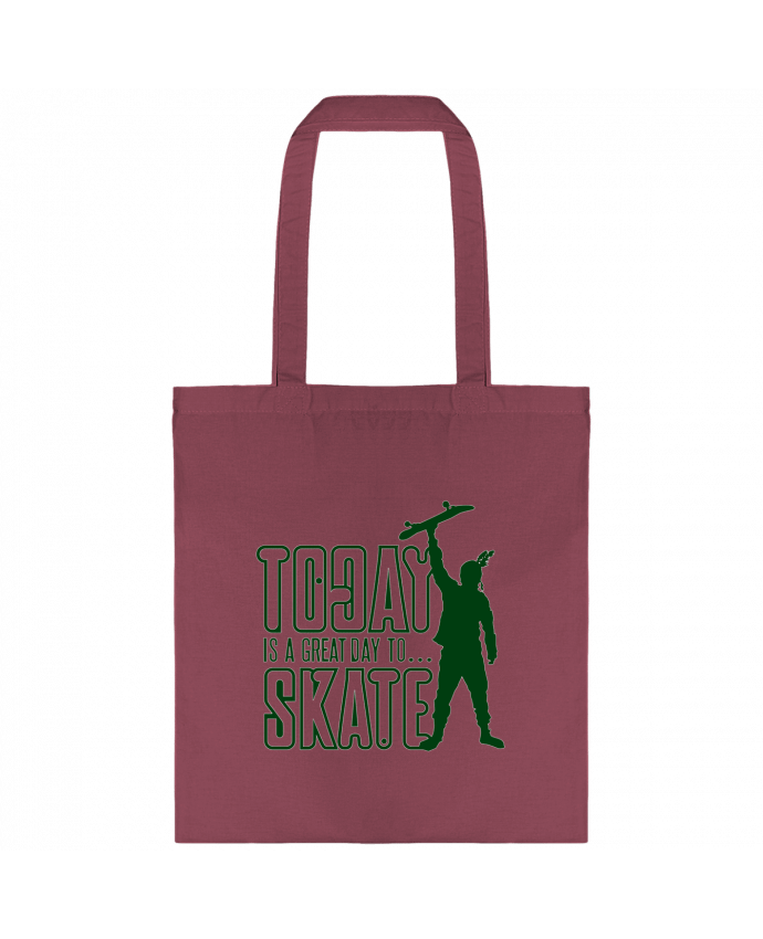 Tote-bag Today is a Great Day to Skate - Green par Geronimo Gorilla SylverBack