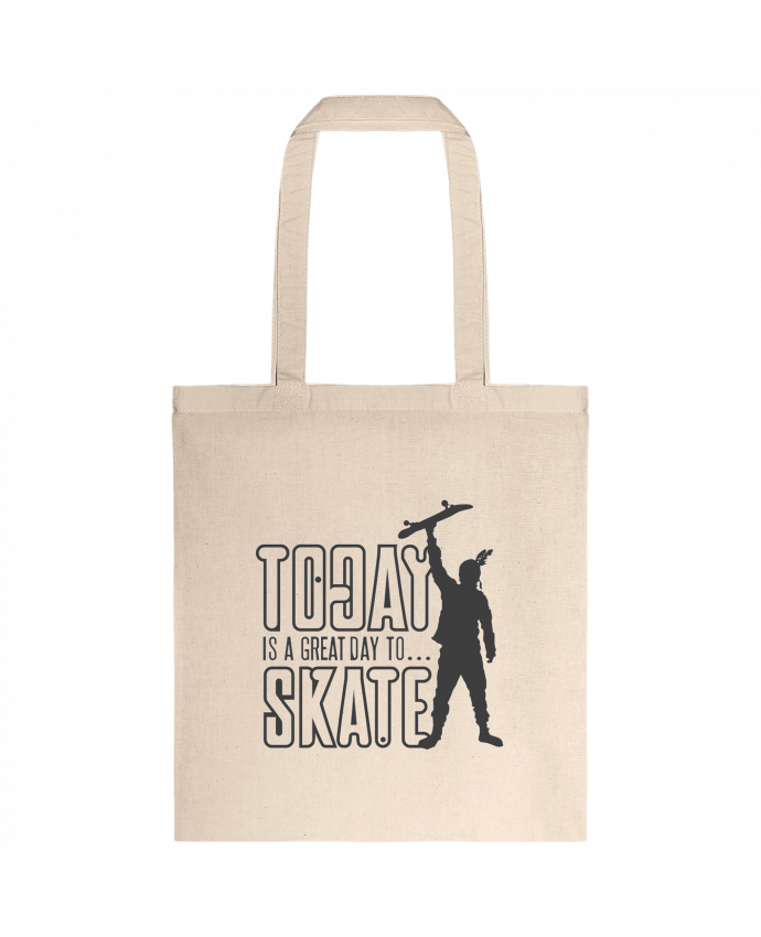 Tote-bag Today is a Great Day to Skate - Grey par Geronimo Gorilla SylverBack