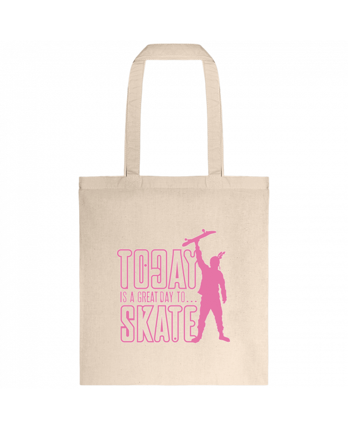 Tote-bag Today is a Great Day to Skate - Pink par Geronimo Gorilla SylverBack