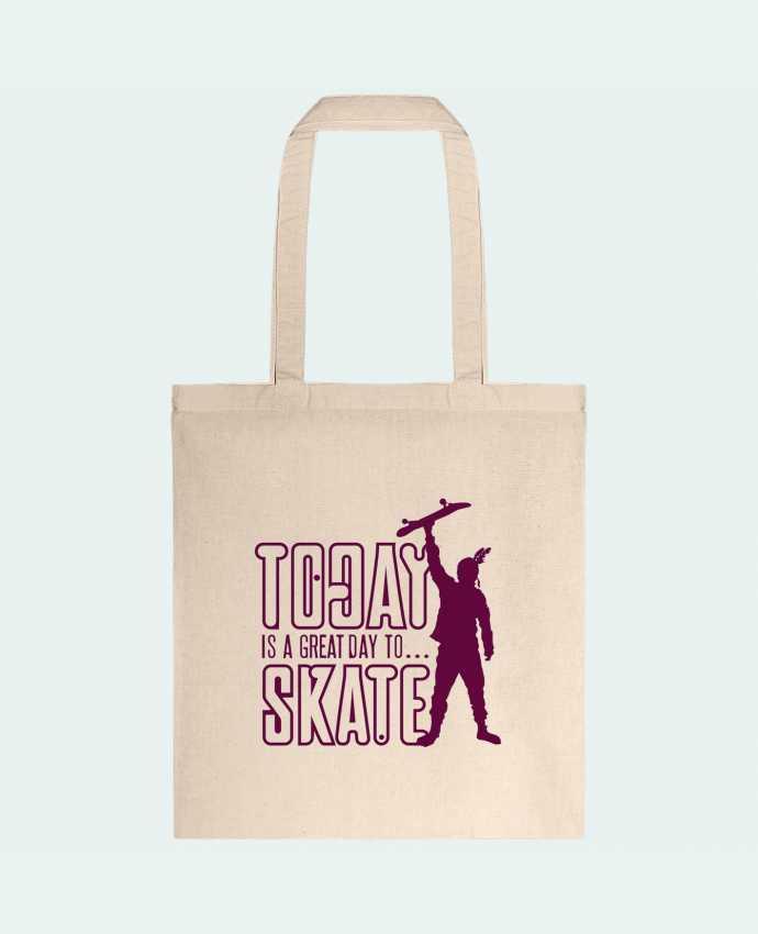 Tote-bag Today is a Great Day to Skate - Purple par Geronimo Gorilla SylverBack