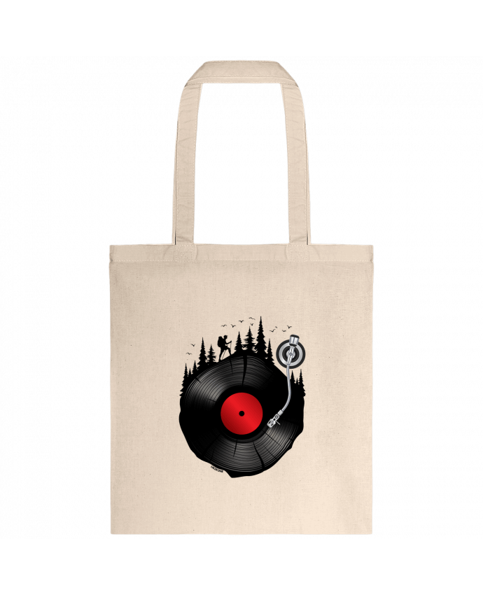 Tote-bag Musique Forestière Vinyle par LM2Kone