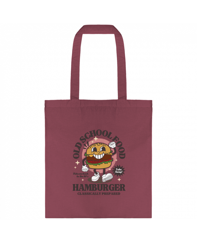Tote-bag Old school Food - Hamburger par LM2Kone