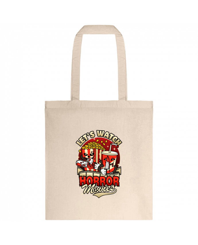 Tote-bag Regardons des films d'horreur - Collations par LM2Kone