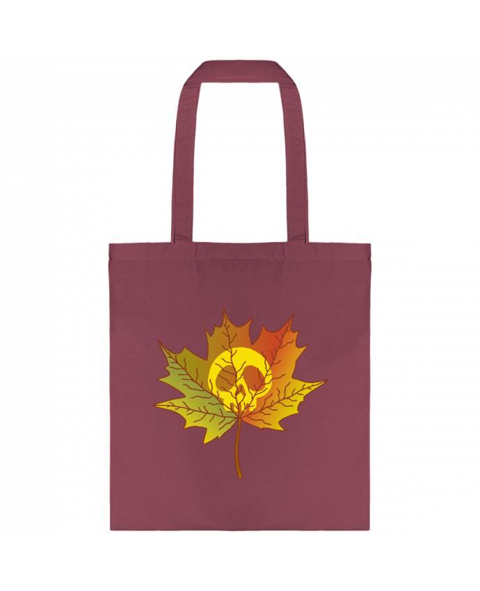 Tote-bag Crâne et feuille morte par LAGUENY