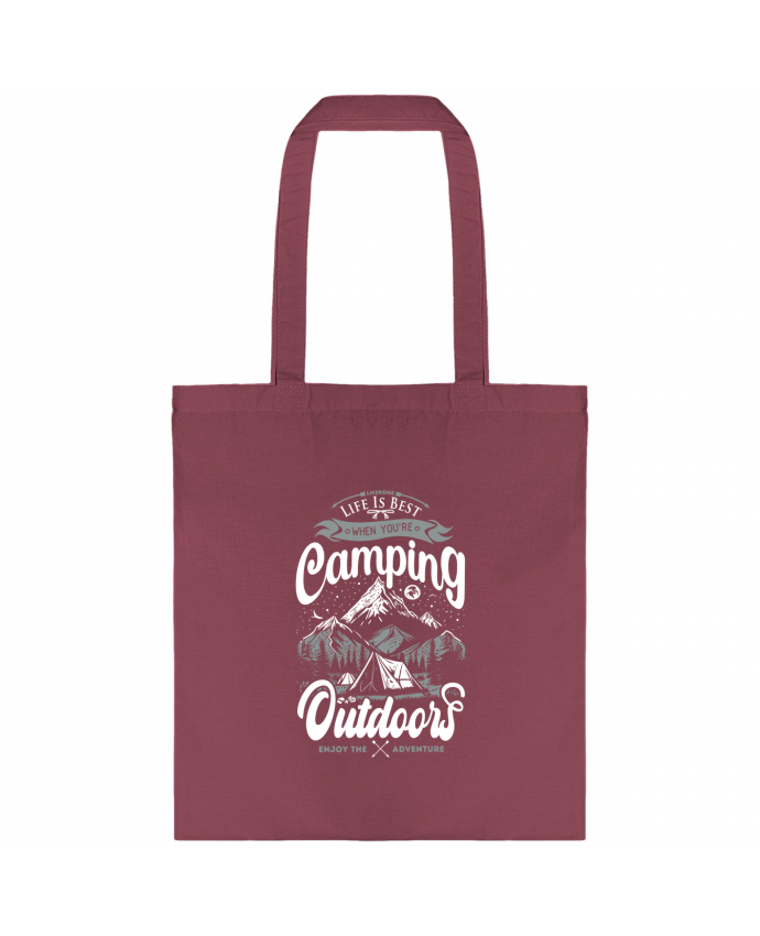 Tote-bag La vie est meilleure avec le camping par LM2Kone