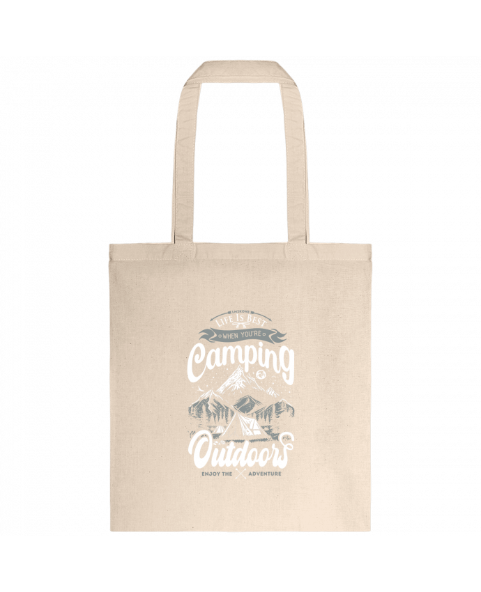 Tote-bag La vie est meilleure avec le camping par LM2Kone