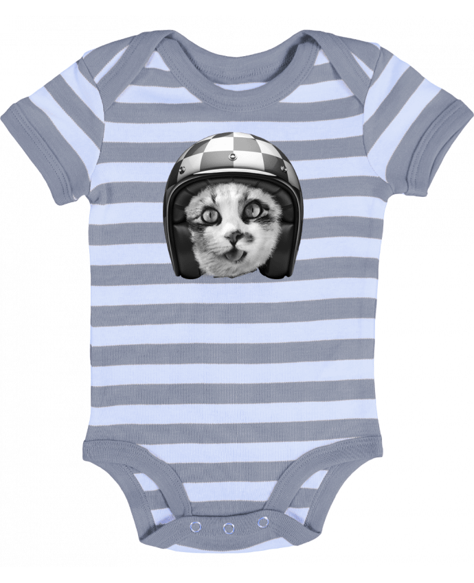 Baby Body striped Biker cat - justsayin