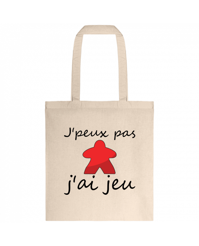 Tote-bag j'peux pas j'ai jeu Meeple Rouge par Le Repaire des Joueurs