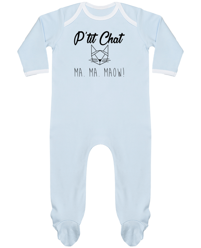 Baby Sleeper long sleeves Contrast p'tit chat by zdav