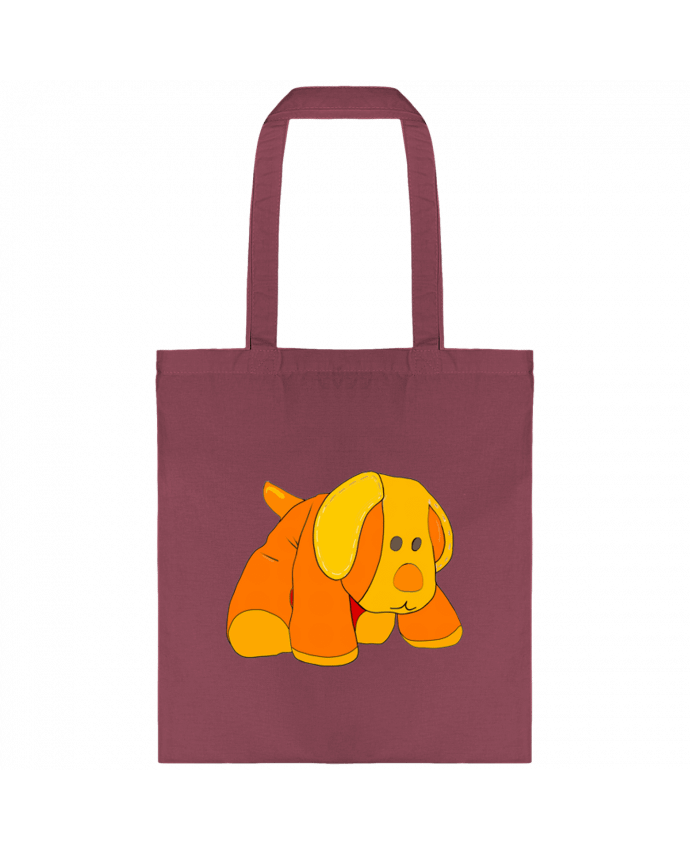 Tote-bag Petit chien doudou en peluche par Bief Designs.