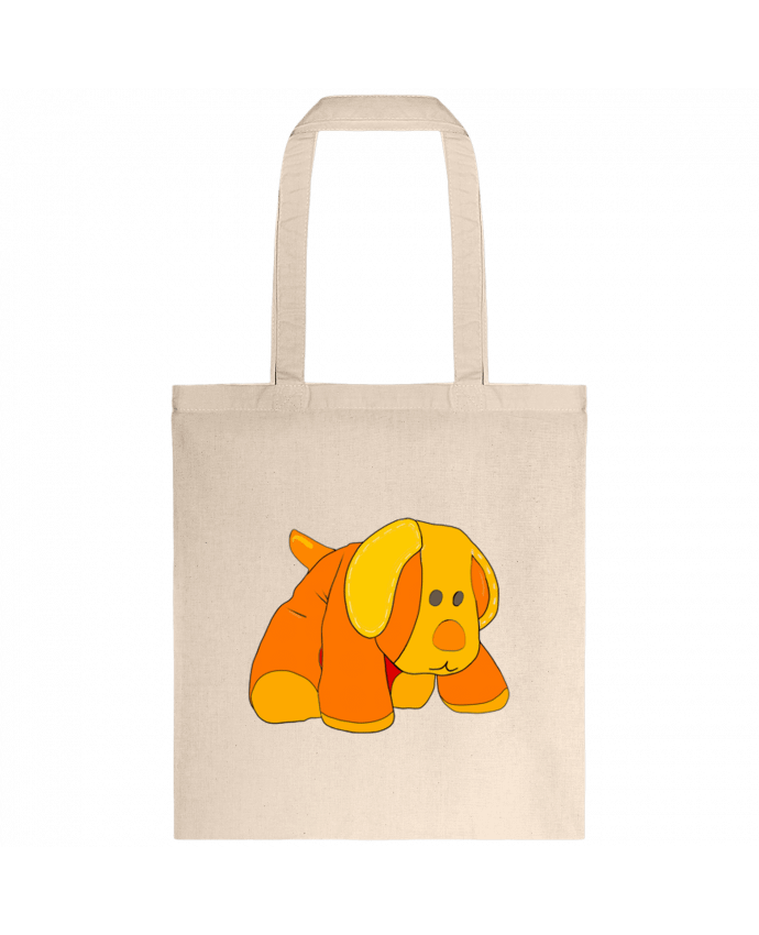 Tote-bag Petit chien doudou en peluche par Bief Designs.