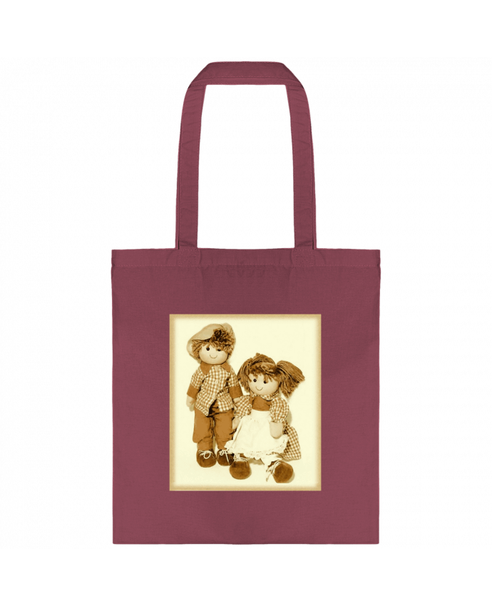 Tote-bag Gavroche, fileette et garçon. par Bief Designs.