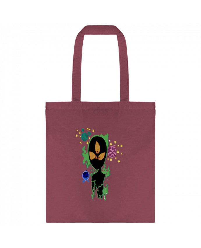 Tote-bag Alien verde par Modafoquitas