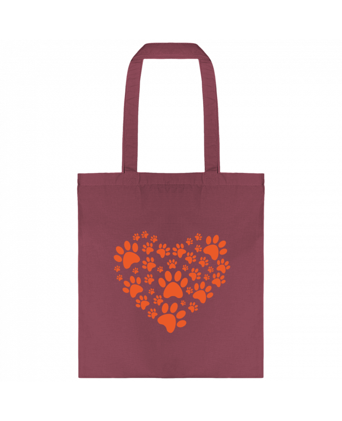 Tote-bag Coeur Chien Amour par fredelphi