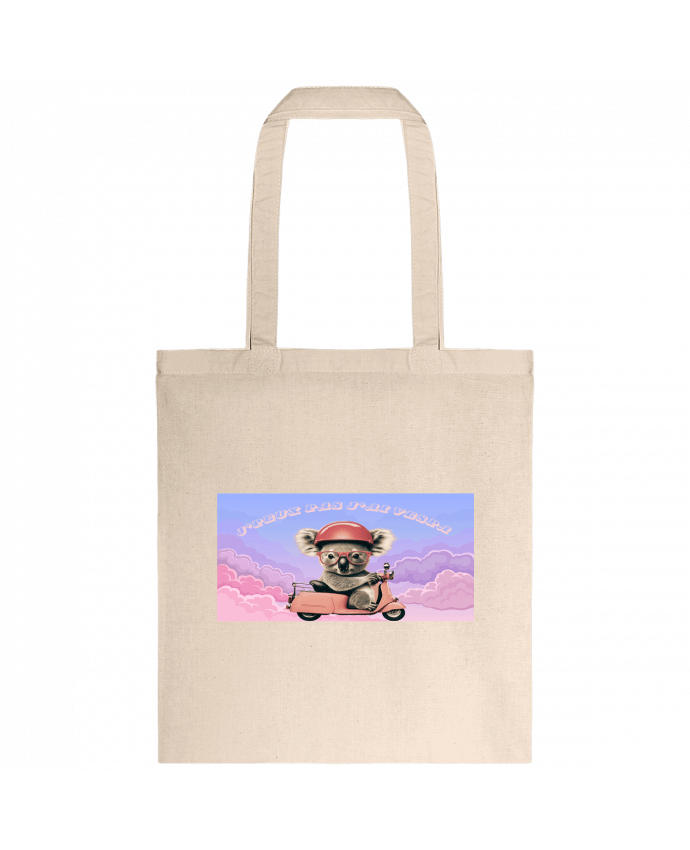 Tote-bag Koala sur un scooter rose par mapetitefleur