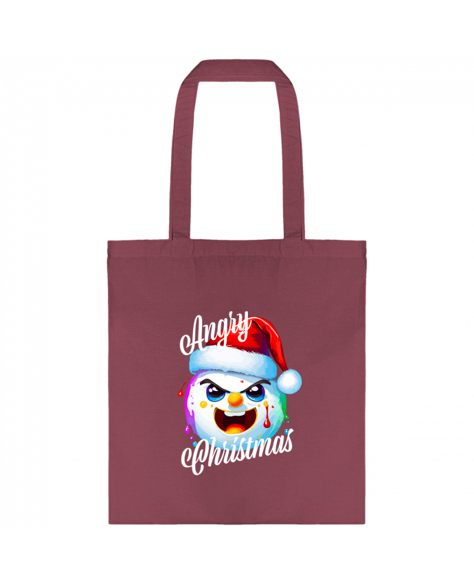 Tote-bag Boule de Neige en colère. Angry Christmas par Featheart